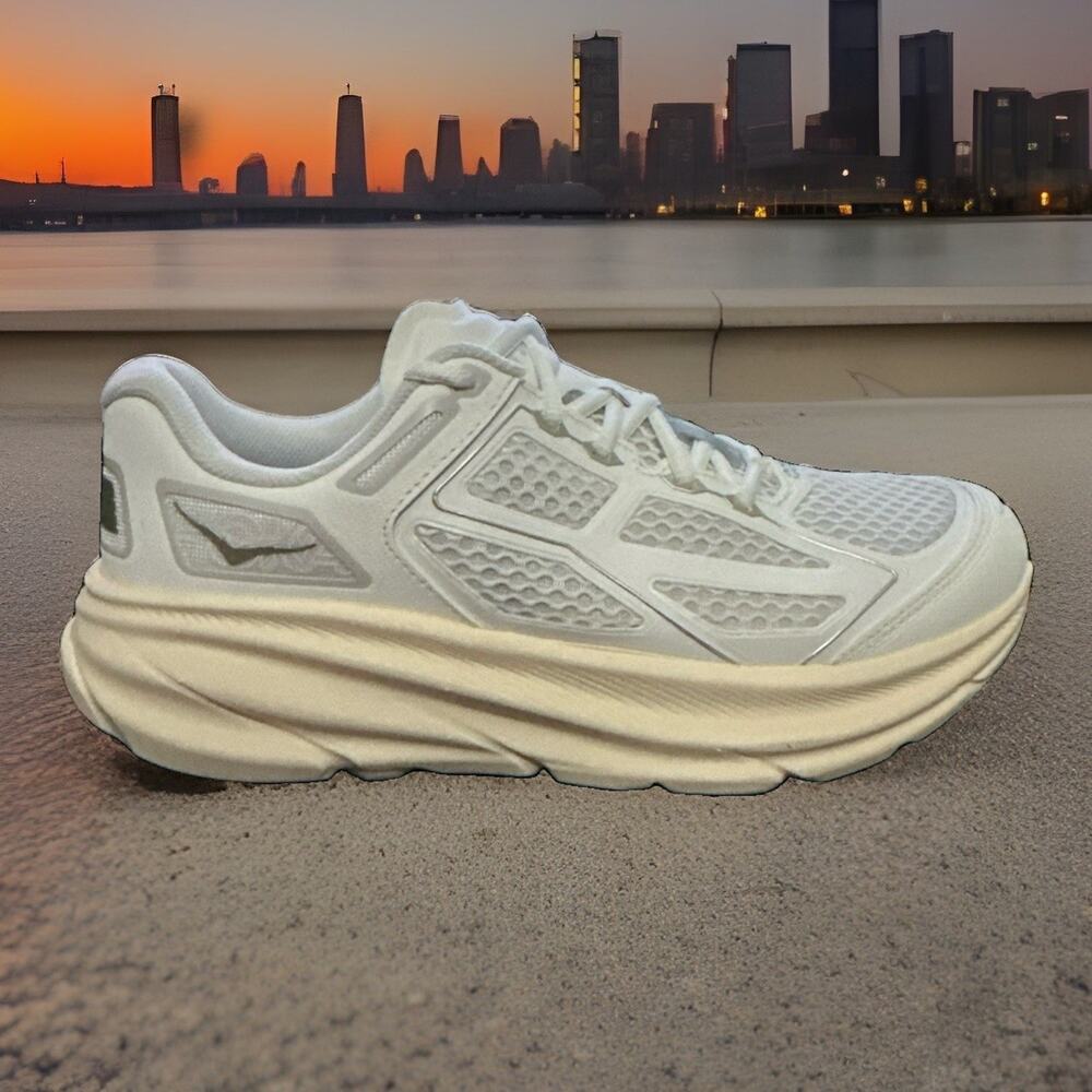 New Men's Size 8.5 Hoka Clifton One 9 Cosmic Grey 1155370-FCG